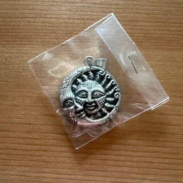 실버 925 달과 태양 마야 문명 펜던트 탑