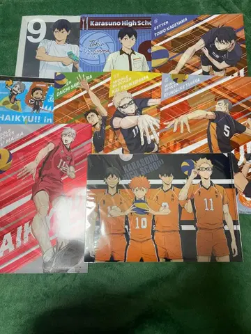 5점 이상! 하이큐 A4 클리어 파일 묶음 판매