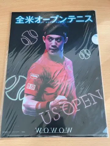 [ A4 클리어 파일 ] US OPEN 테니스 WOWOW 니시코리 케이