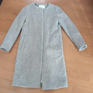 Spick and Span 코트 노카라 코트 그레이 size36