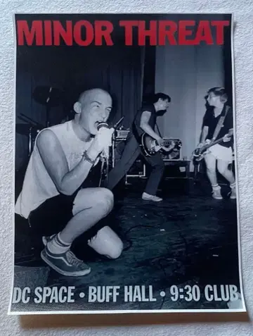 MINOR THREAT 라이브 포스터 캔버스 포스터