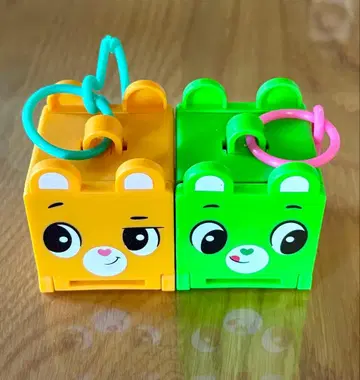 케어베어 키링 2개 세트 미니 하우스