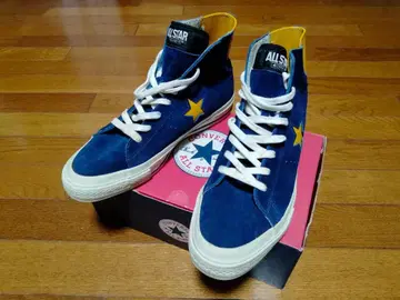 컨버스 원스타 HI 스웨이드 네이비/노랑