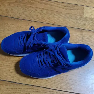 푸마 파랑 스웨이드 스니커즈 27cm