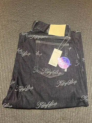 새상품 케보즈 KEBOZ 데님 배기 팬츠 미사용 배송비 포함