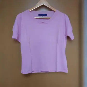 Ms Gracy 핑크 반팔 니트 40