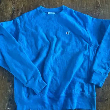 단색 택 Champion 리버스 위브 맨투맨 XL