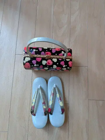 하트 무늬 백과 조리 세트