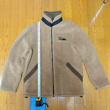 FIRST DOWN 플리스 자켓 브라운