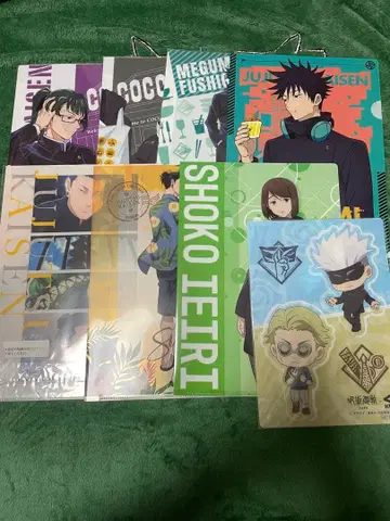 5점 이상! 주술회전 묶음 판매 A4 클리어 파일 책받침