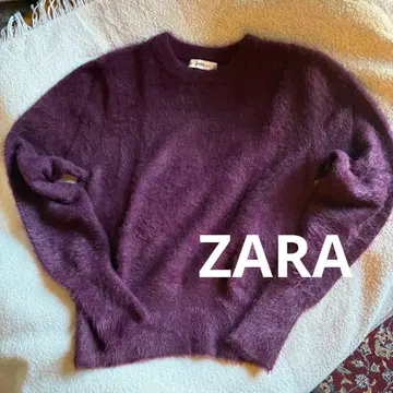 [ 새상품급 ] 샤기 니트 ZARA 보르도