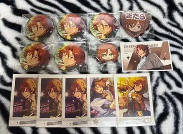 앙스타 미케지마 마다라 캔뱃지 앞머리 클립 데코 스티커 파샤코레 세트