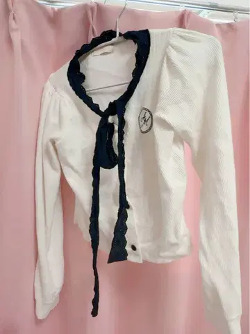 코튼 레이스 리본 가디건 evelyn 완판템