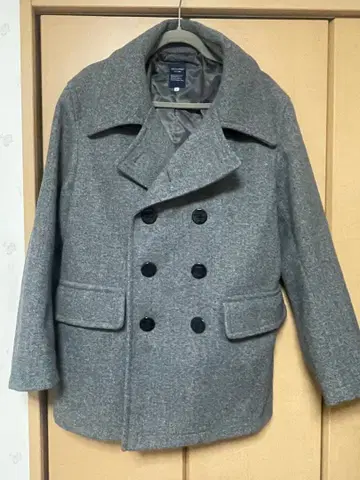 [ 할인 협상 ] 그레이 더블 브레스트 체스터 코트