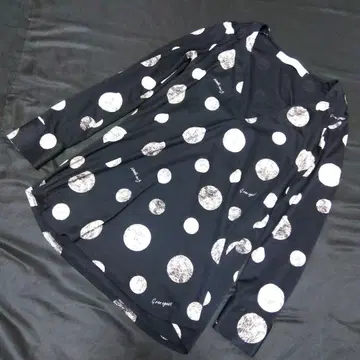 새상품급 GRANEGOIST 도트 무늬 긴팔 튜닉 프리 사이즈