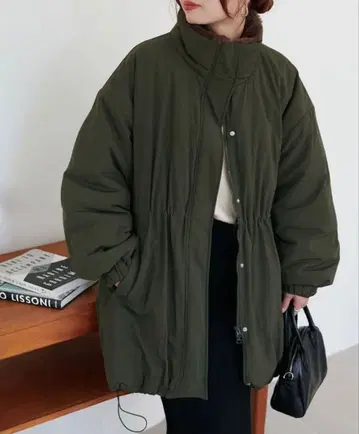 DISCOAT 충전솜 밀리터리 코트