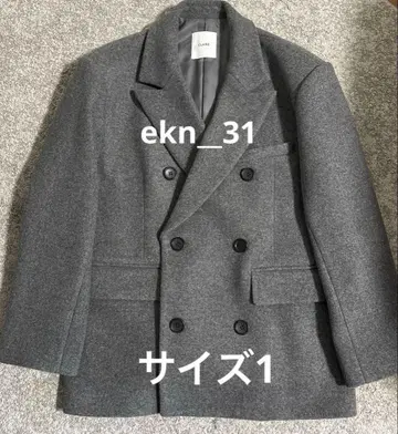 CLANE OVER SHOULDER PEAKED LAPEL COAT