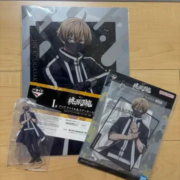 도원암귀 제일복권 C상 비주얼 스탠드 코우고자키 진 3종 세트