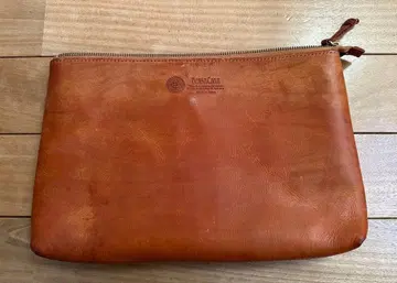 BORSACASA 가죽 클러치백 브라운