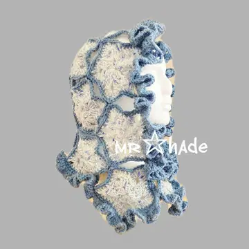 발라클라바 별 비니 니트 모자 보닛 모티브 뜨개질