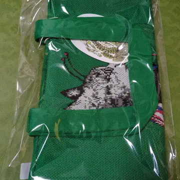 미사용 새상품 보리스 잡화점 니트 토트백 그린 GUSTAVE 군 (모기)