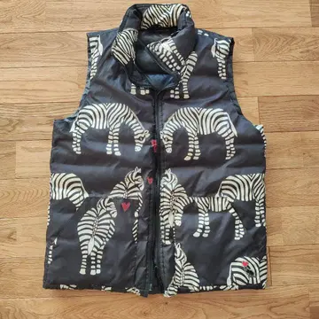 보헤미안즈 제브라 패턴 베스트 사이즈 M