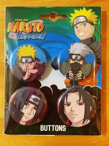 NARUTO 돌풍전 캔뱃지 나루토 하타케 카카시 우치하 이타치 사스케