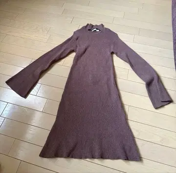 브라운 니트 원피스 사이즈 2