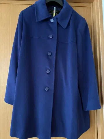 새상품급 레리안 캐시미어 코트 네이비 클리닝 완료