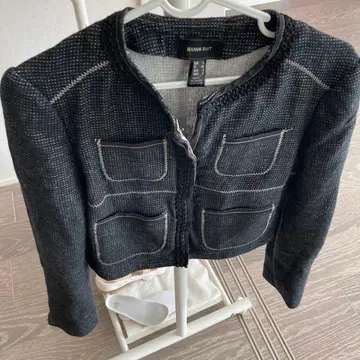 새상품급 MANGO SUIT 다크 그레이 테일러드 자켓 S