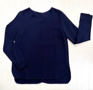 Demi-Luxe BEAMS 네이비 긴팔 블라우스 S 사이즈