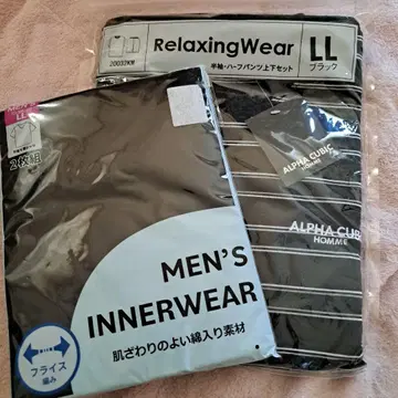 남성용 하프 팬츠 상하의 세트 반팔 V 셔츠 새상품