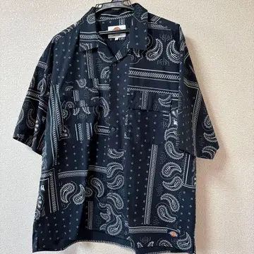 Dickies 반다나 패턴 반팔 셔츠 L