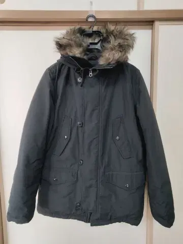 GAP 블랙 밀리터리 다운!! 퍼 포함