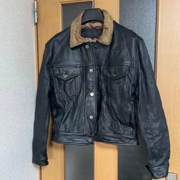 소가죽 가죽 자켓 G 디자인 L 사이즈 블랙