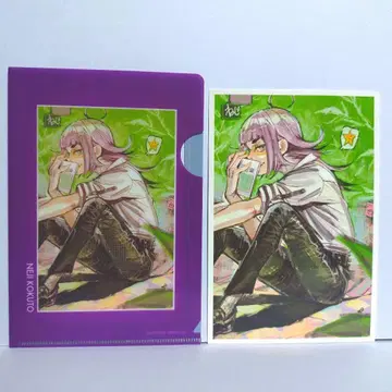 잭느 미니 클리어 파일 엽서 포함 네지 블랙몬 새상품