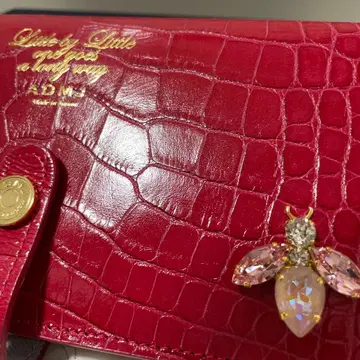 ADMJ 악어 엠보싱 THE BEE 롱 지갑