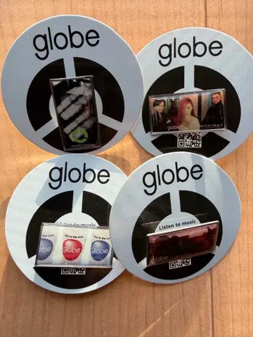 [ 4종 세트 ] globe 핀 배지