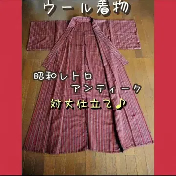 기모노 5 울 모던 쇼와 레트로 앤티크 리메이크 핸드메이드 원단