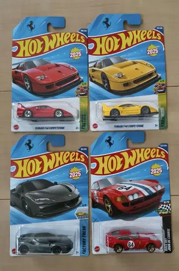 Hot Wheels 페라리 미니카 세트 4대