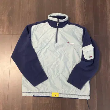 TOMMY HILFIGER 하프 지퍼 플리스 자켓