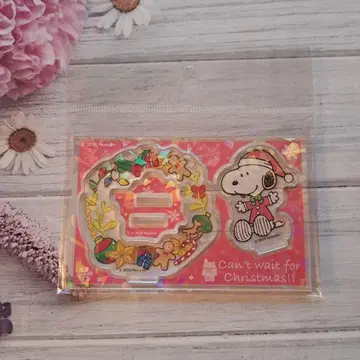 스누피 타운 크리스마스 아크릴 스탠드 스누피