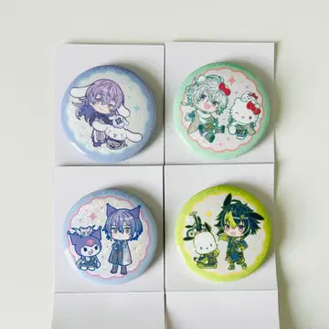 니지산지 Dytica 산리오 캐릭터즈 랜덤 반짝이 캔뱃지