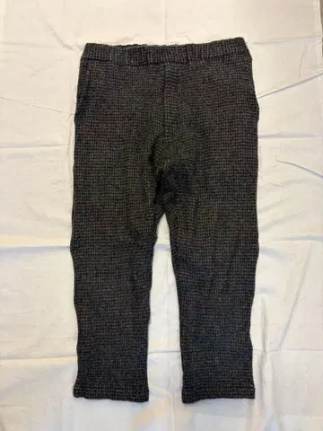 FUJITO 체크 울 이지 팬츠