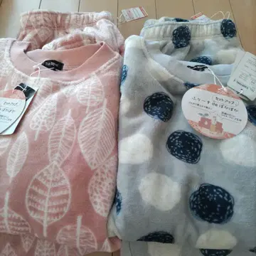 미사용 기모 플리스 따뜻한 룸웨어 파자마 빅 사이즈 3L 세트