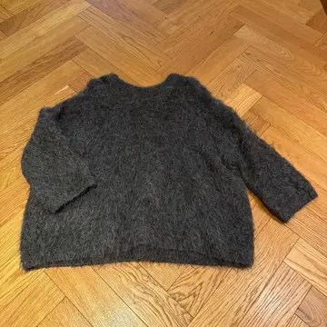 TOTEME 그레이 알파카 울 스웨터 XS/S