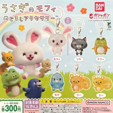 토끼 모피 메지루시 액세서리 전 6종 컴플리트