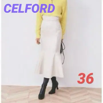CELFORD(셀포드) 퀼트풍 자카드 스커트 36