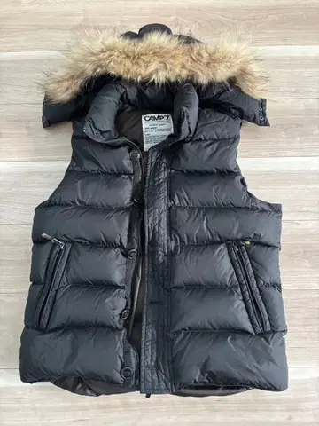 camp7 다운 베스트 블랙