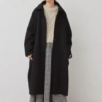 울 블렌드 스텐카라 코트 Libra Cue